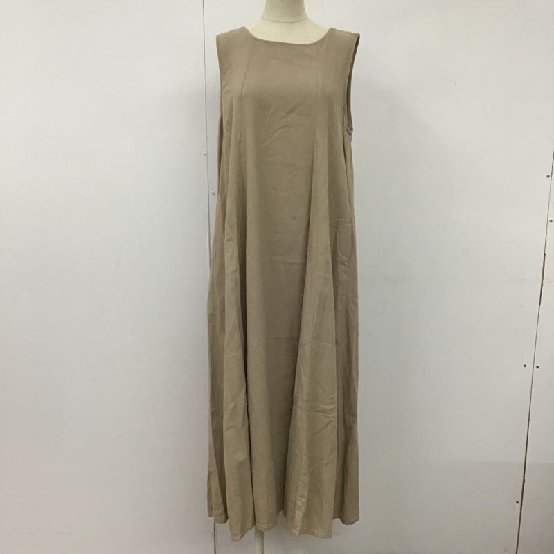 スタディオクリップ studio CLIP ワンピース ロングスカート L 無地 茶 / ブラウン /  レディース USED 古着 中古 10106190