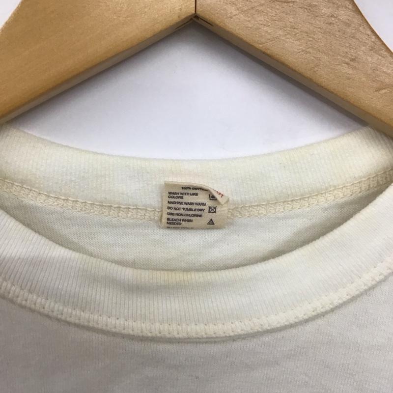 フラットヘッド FLATHEAD カットソー 長袖 長袖カットソー 無地カットソー クルーネック 38 ロゴ、文字 アイボリー / アイボリー /  メンズ USED 古着 中古 10148012