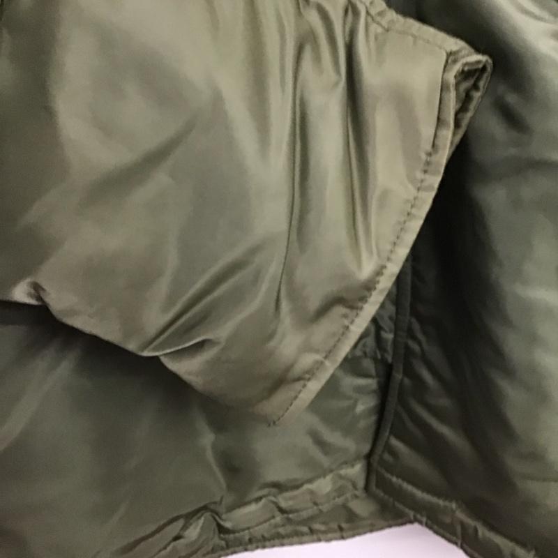 アルファインダストリー Alpha Industries ジャケット、上着 ジャンパー、ブルゾン ジップアップジャケット ナイロンジャケット アウター ミリタリージャケット S 無地 カーキ / カーキ /  メンズ USED 古着 中古 10141387