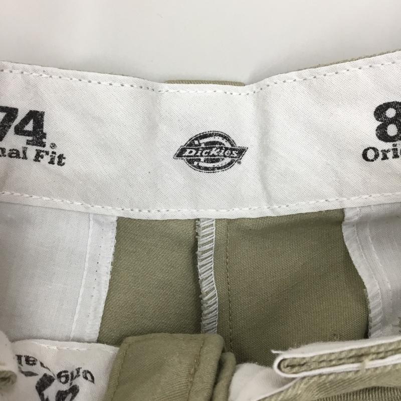 ディッキーズ Dickies パンツ ワークパンツ、ペインターパンツ ワークパンツ ワイドパンツ カジュアルパンツ チノパン 34 無地 ベージュ / ベージュ /  メンズ USED 古着 中古 10118671