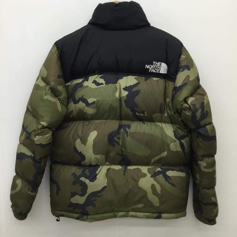 ザノースフェイス THE NORTH FACE ジャケット、上着 ダウンジャケット ND91842　Novelty Nuptse Jacket ヌプシ　ジャケット L カモフラージュ柄・迷彩 黒 / ブラック / X 緑 / グリーン /  メンズ USED 古着 中古 10120964