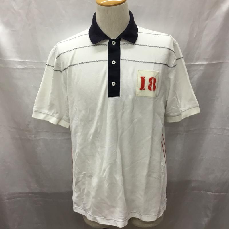 ブルックスブラザーズ BROOKS BROTHERS ポロシャツ 半袖 S ワンポイント 白 / ホワイト / X 紺 / ネイビー /  メンズ USED 古着 中古 10112867