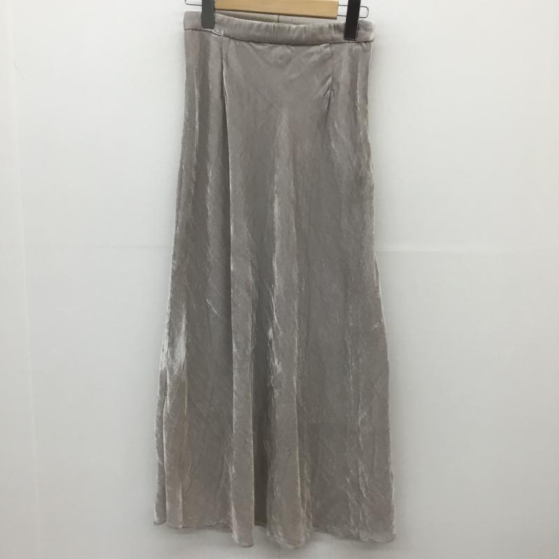 ココ ディール COCO DEAL スカート ロングスカート 1 無地 グレージュ / グレージュ /  レディース USED 古着 中古 10143888