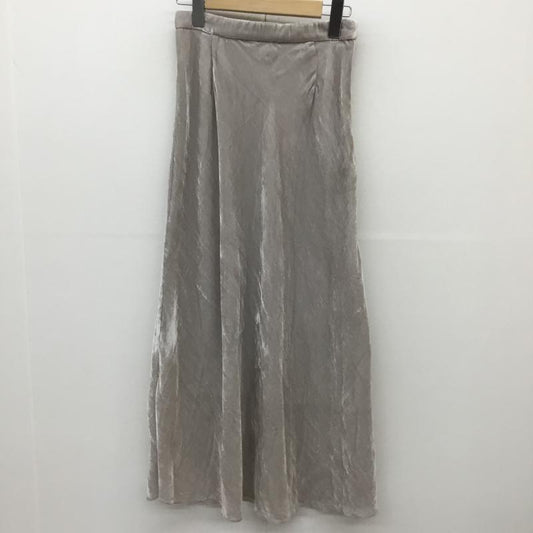 ココ ディール COCO DEAL スカート ロングスカート 1 無地 グレージュ / グレージュ /  レディース USED 古着 中古 10143888