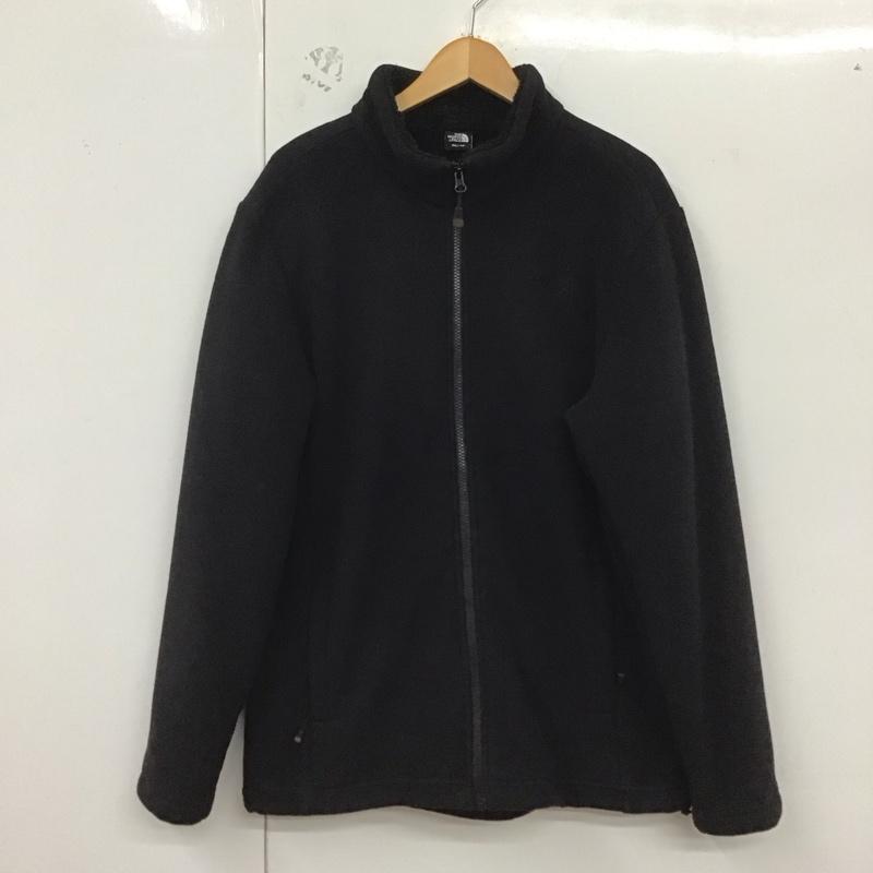 ザノースフェイス THE NORTH FACE ジャケット、上着 ジャケット、ブレザー nj4fj50c ジップアップフリースジャケット アウター XXL ロゴ、文字 黒 / ブラック /  メンズ USED 古着 中古 10129606
