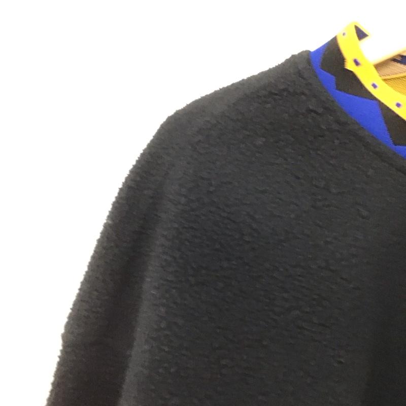 コロンビア Columbia トレーナー 長袖 219 am0275 フリースジャケット クルーネック アウター M ロゴ、文字 ダークグレー / ダークグレー /  メンズ USED 古着 中古 10146025