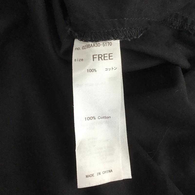 マウジー MOUSSY シャツ、ブラウス 七分袖 029BAA30-5170 FREE 無地 黒 / ブラック /  レディース USED 古着 中古 10133174