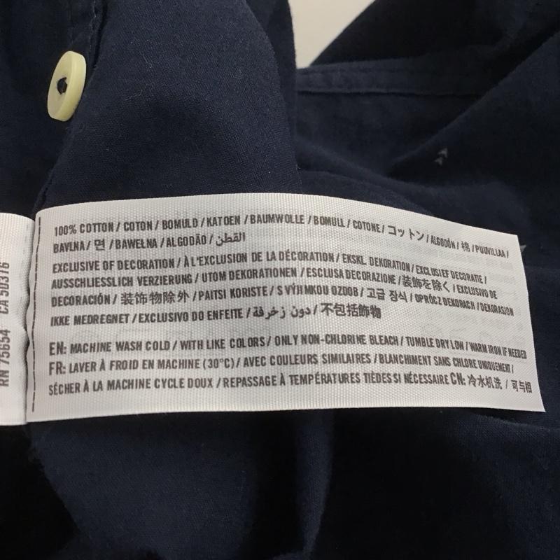 アバクロンビーアンドフィッチ ABERCROMBIE&FITCH シャツ、ブラウス 長袖 長袖シャツ ボタンダウンシャツ カラーシャツ XXL 総柄 紺 / ネイビー /  メンズ USED 古着 中古 10146654