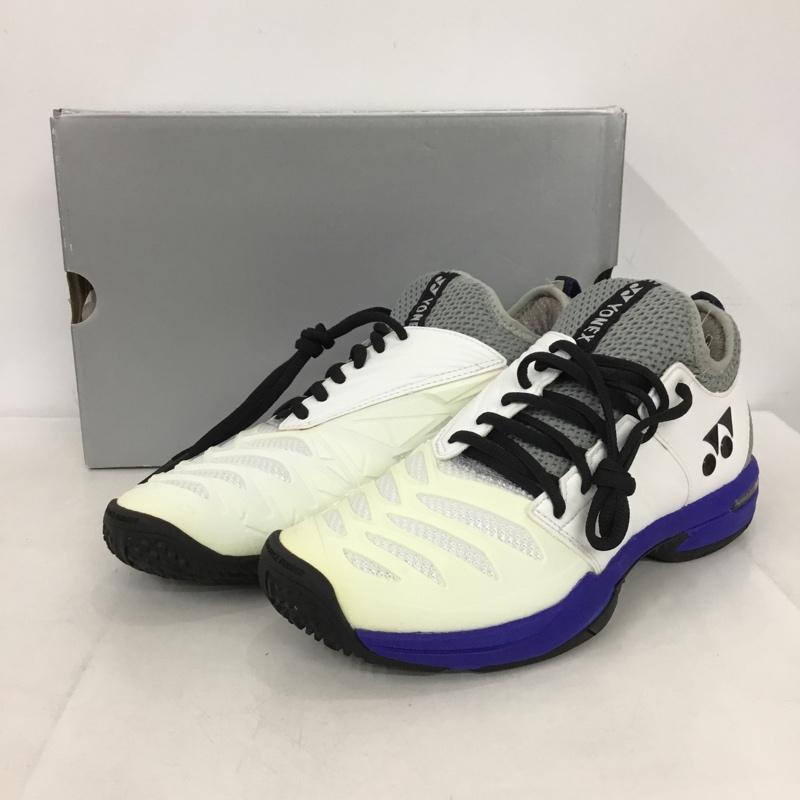 ヨネックス YONEX スニーカー スニーカー SHTF3MGC パワークッションフュージョンレブ3メンGC テニスシューズ 箱有 25.5cm 25.5cm ロゴ、文字 白 / ホワイト / X 黒 / ブラック / X 青 / ブルー /  メンズ USED 古着 中古 10149914