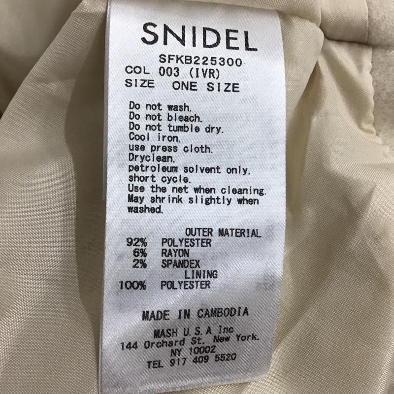 スナイデル SNIDEL コート コート一般 SFKB225300 ショート丈 無地 アイボリー / アイボリー /  レディース USED 古着 中古 10124976
