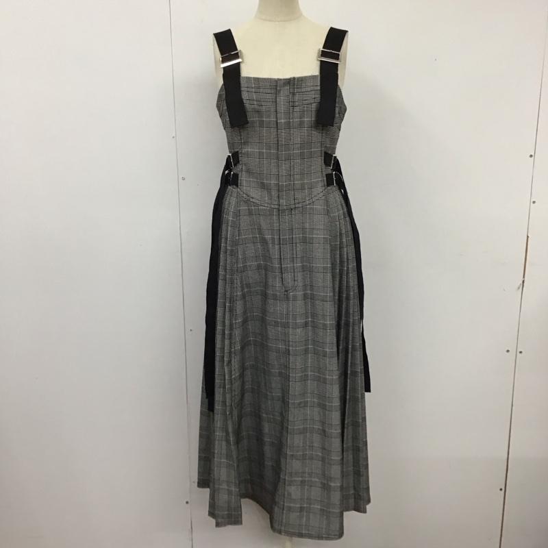 スナイデル SNIDEL ワンピース ロングスカート SWF0185027 0 チェック 灰 / グレー /  レディース USED 古着 中古 10117235