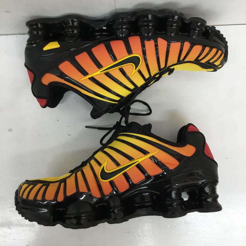 ナイキ NIKE スニーカー スニーカー AV3595-004 Shox TL Sunrise 26.0cm ロゴ、文字 黒 / ブラック / X 赤 / レッド /  メンズ USED 古着 中古 10133949