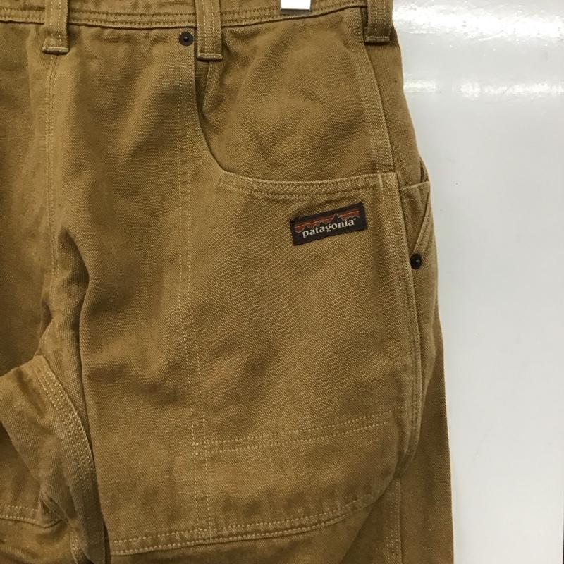 パタゴニア patagonia パンツ デニム、ジーンズ デニムパンツ スリムパンツ カジュアルパンツ 31インチ ロゴ、文字 ベージュ / ベージュ /  メンズ USED 古着 中古 10145336