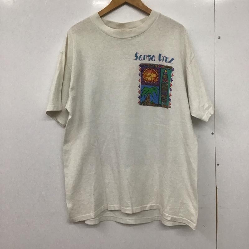 古着 USED Tシャツ 半袖 半袖カットソー プリントTシャツ クルーネックカットソー 古着 90s L プリント 白 / ホワイト /  メンズ USED 古着 中古 10147990