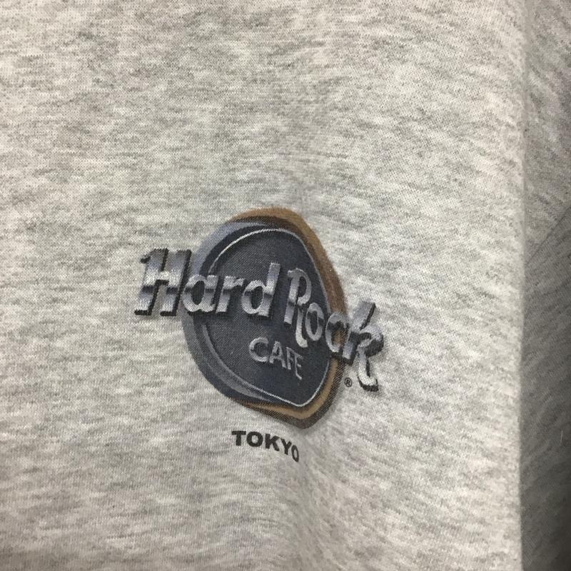 ハードロックカフェ HARD ROCK CAFE トレーナー 長袖 長袖トレーナー スウェット クルーネック プルオーバー L プリント 灰 / グレー /  メンズ USED 古着 中古 10132085