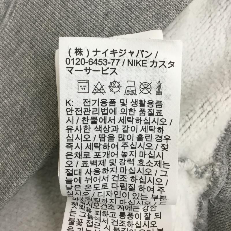 ナイキ NIKE トレーナー 長袖 DC4198-050 NIKE×STUSSY 21ss Fleece Crew Sweatshirt L ロゴ、文字 灰 / グレー /  メンズ USED 古着 中古 10143902