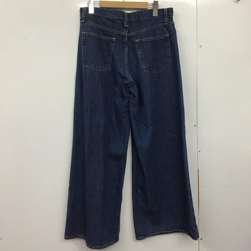 ギャップ GAP パンツ デニム、ジーンズ デニムパンツ ワイドパンツ カジュアルパンツ 28インチ 無地 インディゴ / インディゴ /  レディース USED 古着 中古 10147200
