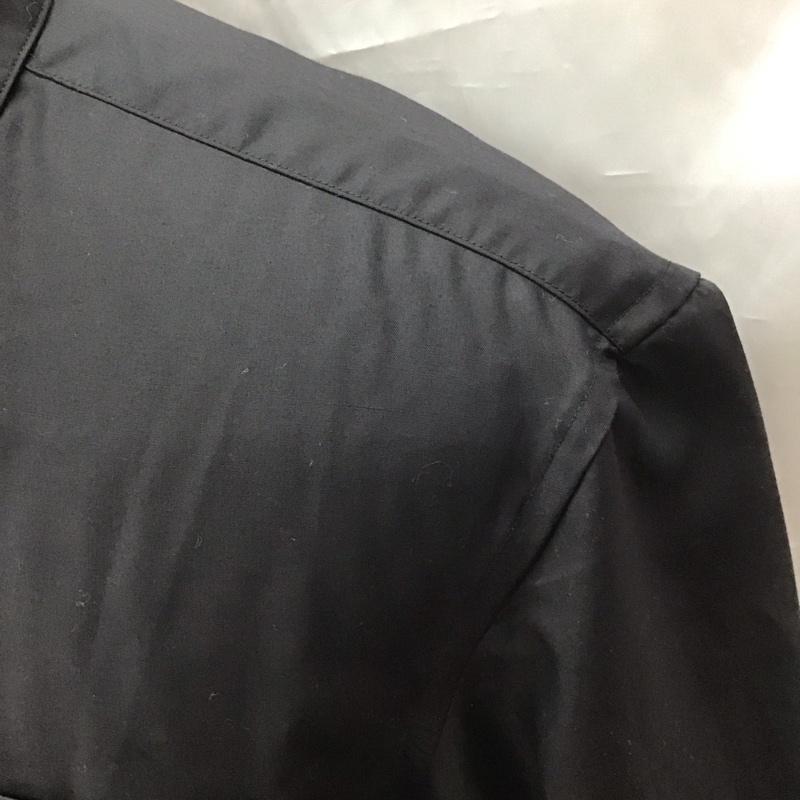 ユナイテッドアローズグリーンレーベルリラクシング UNITED ARROWS green label relaxing シャツ、ブラウス 半袖 半袖シャツ カラーシャツ 半袖カットソー ポケットシャツ S 無地 黒 / ブラック /  メンズ USED 古着 中古 10113216