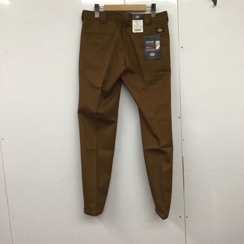 ディッキーズ Dickies パンツ ワークパンツ、ペインターパンツ 144m40wd03 TCツイル デニムテーパード ワイドパンツ 30インチ 無地 茶 / ブラウン /  メンズ USED 古着 中古 10141405