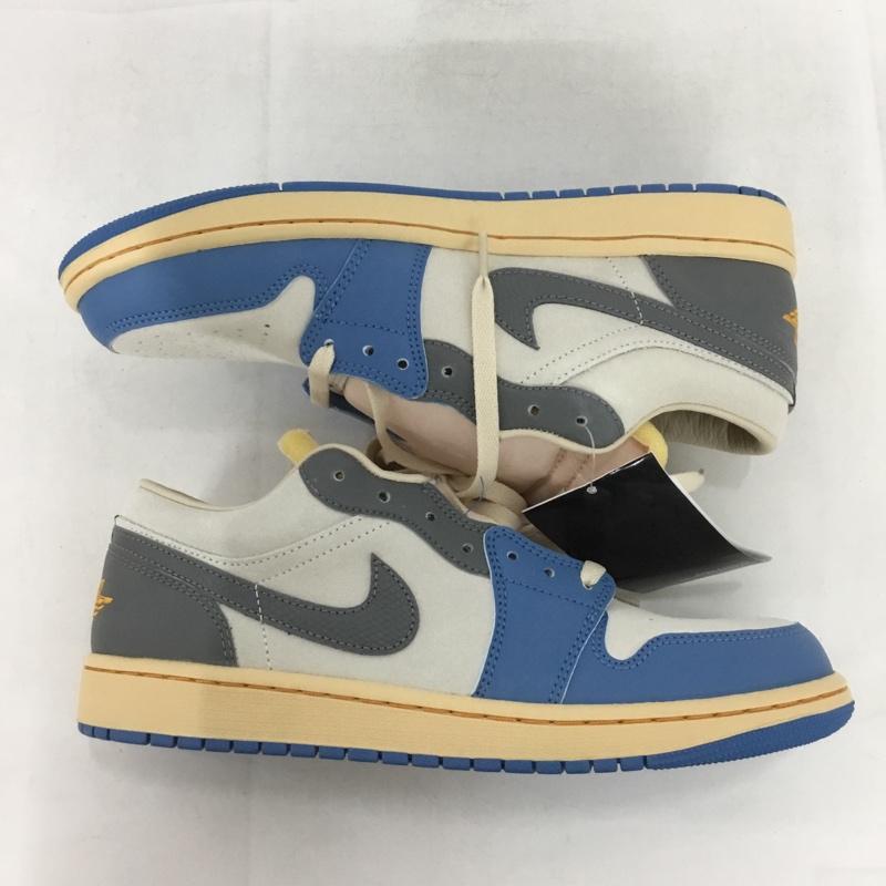 ナイキ NIKE スニーカー スニーカー DZ5376-469 AIR JORDAN 1 LOW SE 27cm 箱有 27.0cm ロゴ、文字 灰 / グレー / X 水色 / ライトブルー /  メンズ USED 古着 中古 10149996