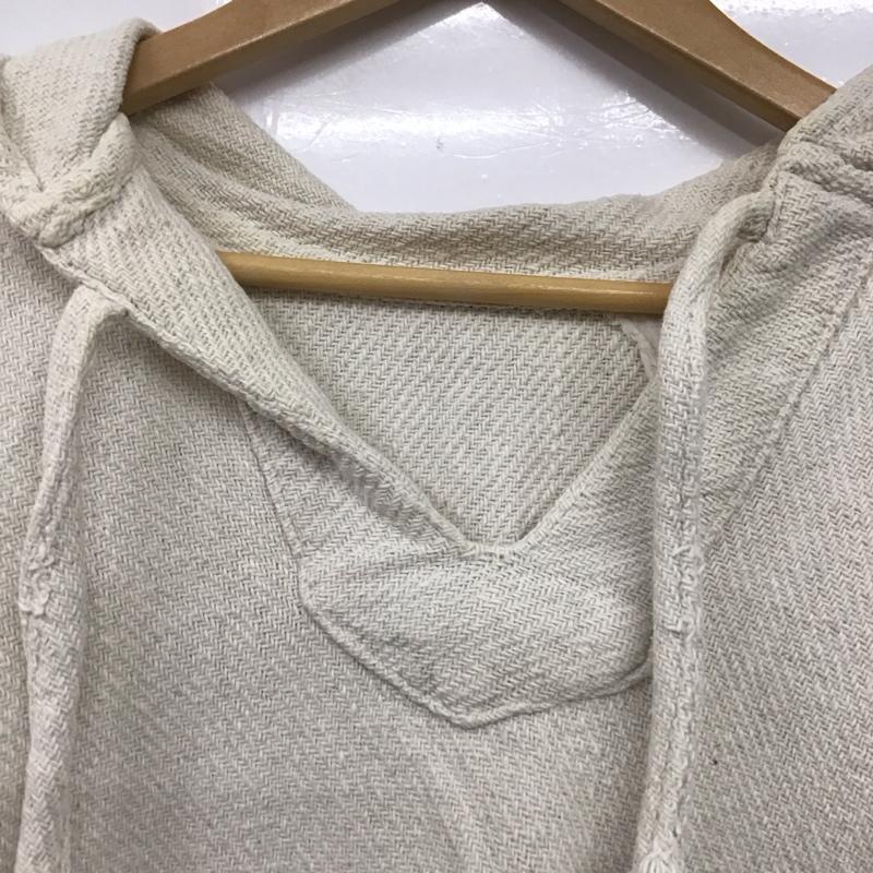 古着 USED パーカー 長袖 メキシカンパーカー Vネック 長袖パーカー 古着 プリント アイボリー / アイボリー /  メンズ USED 古着 中古 10145345