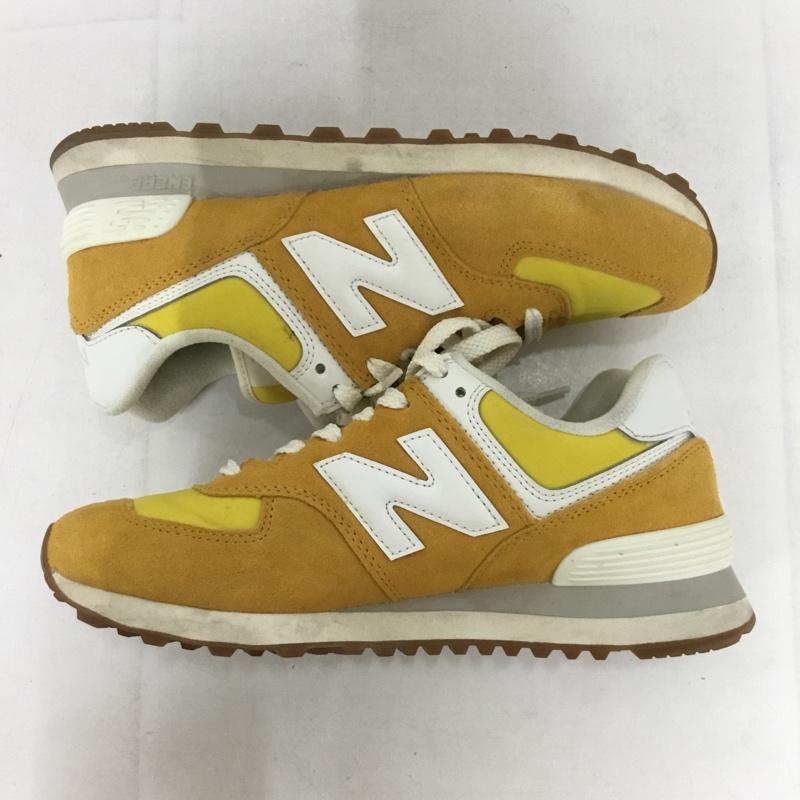 ニューバランス New Balance スニーカー スニーカー U574 RC2 25cm 25.0cm ロゴ、文字 黄 / イエロー /  レディース USED 古着 中古 10136692