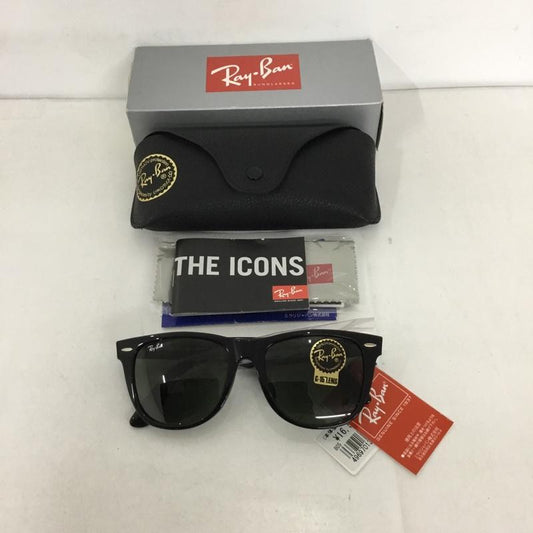 レイバン Ray-Ban めがね・サングラス サングラス RB2140-F WAYFARER カラーレンズ ケース付き ロゴ、文字 黒 / ブラック /  メンズ USED 古着 中古 10129408