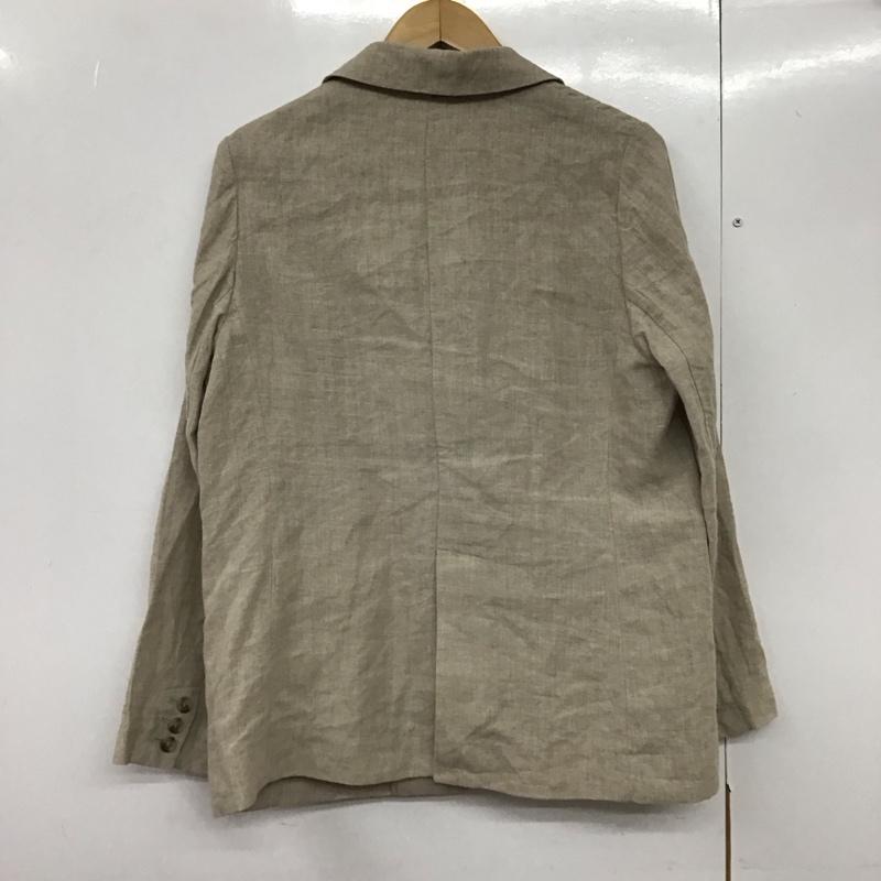スローブイエナ SLOBE IENA ジャケット、上着 ジャケット、ブレザー EX45 リネン ダブルジャケット 無地 ベージュ / ベージュ /  レディース USED 古着 中古 10142144