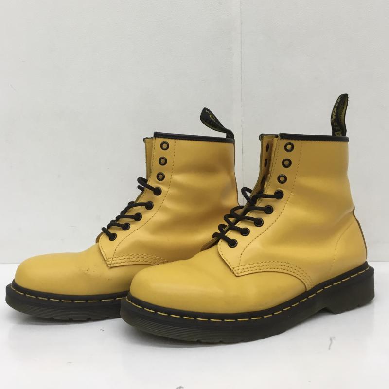 ドクターマーチン Dr.Martens 革靴 革靴 1460 8EYE BOOT YELLOW 24614700 US：9 無地 黄 / イエロー /  メンズ USED 古着 中古 10110126