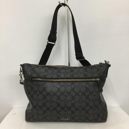 コーチ COACH ショルダーバッグ ショルダーバッグ F78722 シグネチャー ロゴ、文字 黒 / ブラック /  メンズ USED 古着 中古 10133826