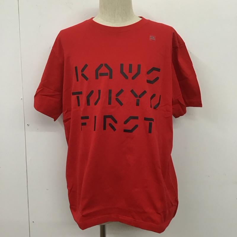 ユニクロ UNIQLO Tシャツ 半袖 341-446671 UNIQLO×KAWS UT グラフィックTシャツ 半袖カットソー プリントTシャツ XXL プリント 赤 / レッド /  メンズ USED 古着 中古 10106544