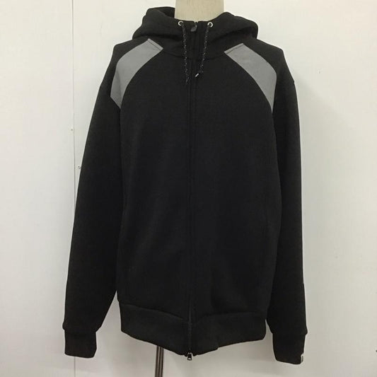 アベイシングエイプ A BATHING APE パーカー 長袖 001ZPE801010X テックジップパーカー フルジップ 2XL ロゴ、文字 黒 / ブラック /  メンズ USED 古着 中古 10107414