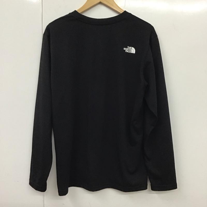 ザノースフェイス THE NORTH FACE Tシャツ 半袖 nt82487 ロングスリーブハーフドームメッセージティー クルーネックカットソー L ロゴ、文字 黒 / ブラック /  メンズ USED 古着 中古 10131494