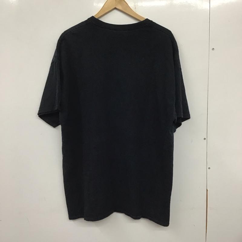 ギルダン GILDAN Tシャツ 半袖 半袖カットソー プリントTシャツ クルーネックカットソー 古着 XL プリント 黒 / ブラック /  メンズ USED 古着 中古 10140653