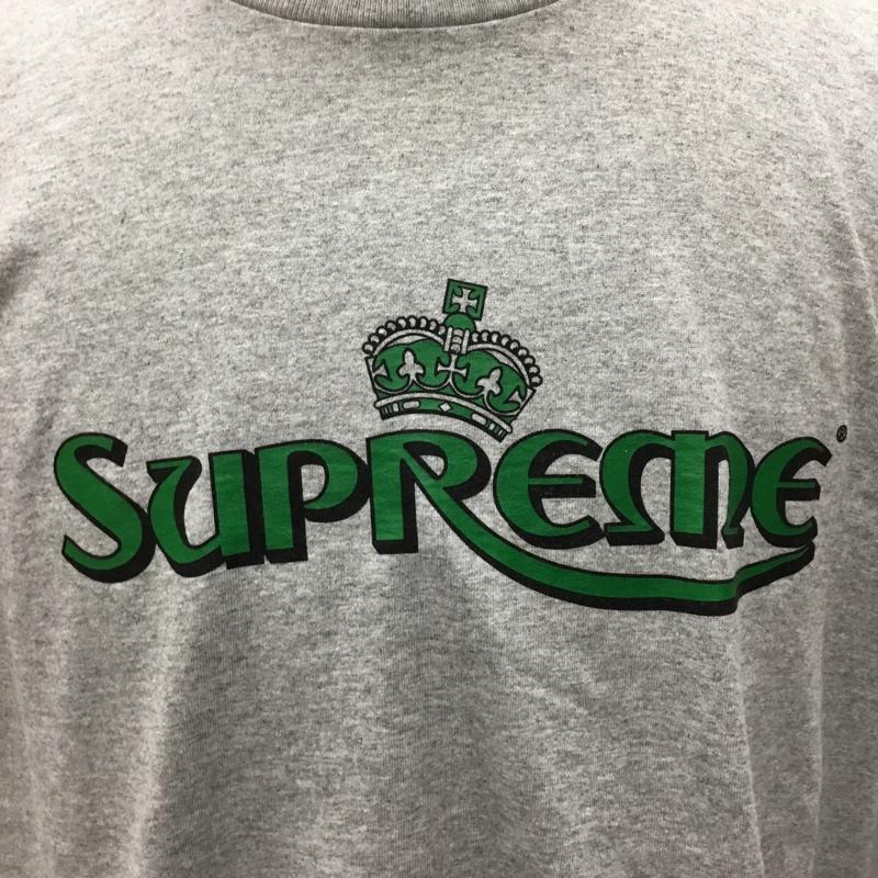 シュプリーム Supreme Tシャツ 半袖 23SS Crown Tee M ロゴ、文字 灰 / グレー /  メンズ USED 古着 中古 10111358