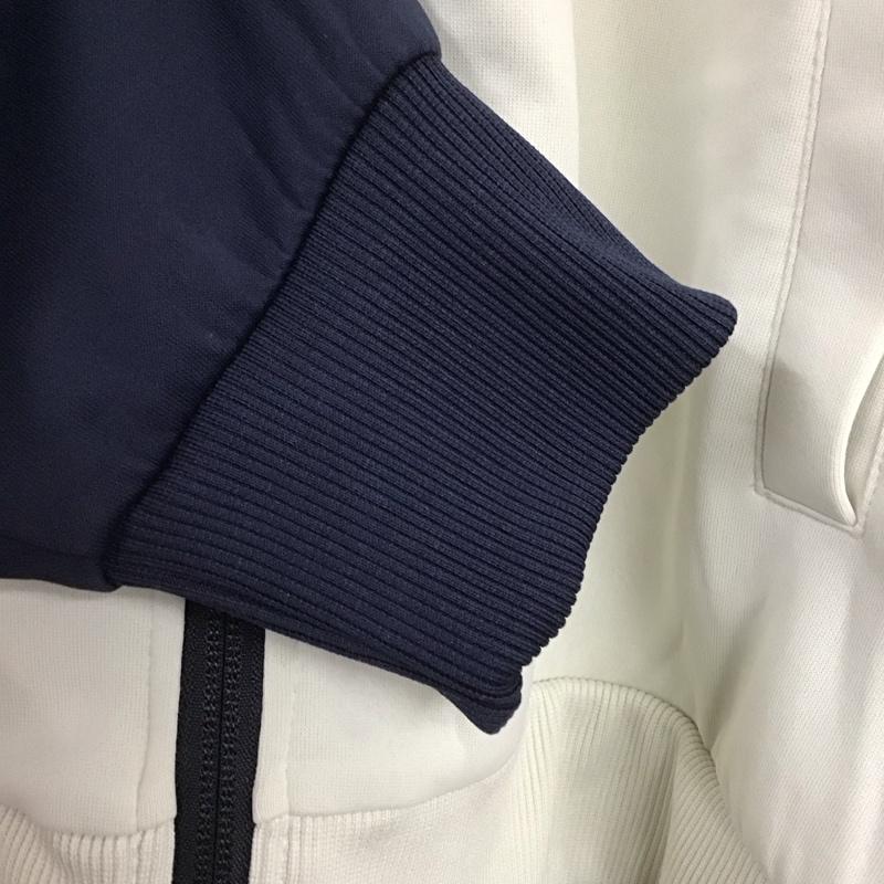 ニコアンド niko and... ジャケット、上着 ジャケット、ブレザー NKN45614AD ジャージ トラックジャケット L ロゴ、文字 紺 / ネイビー / X アイボリー / アイボリー /  レディース USED 古着 中古 10146597