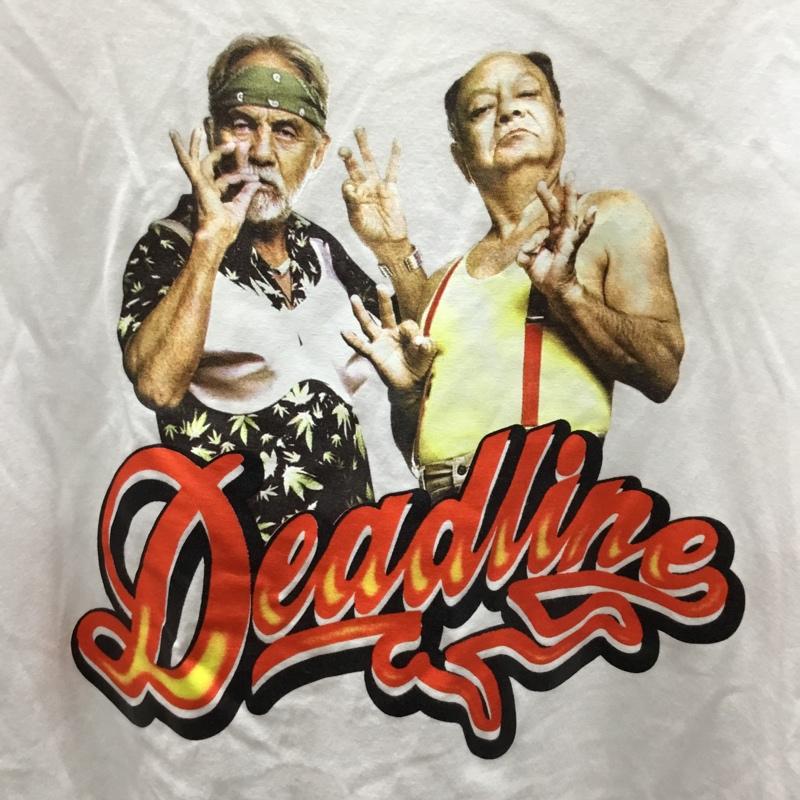 デッドライン DEADLINE Tシャツ 半袖 M プリント 白 / ホワイト /  メンズ USED 古着 中古 10109711