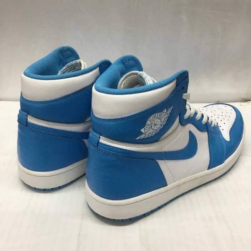 ナイキ NIKE スニーカー スニーカー 555088-117 AIR JORDAN 1 RETRO HIGH OG 29cm 29.0cm ロゴ、文字 白 / ホワイト / X 水色 / ライトブルー /  メンズ USED 古着 中古 10119890