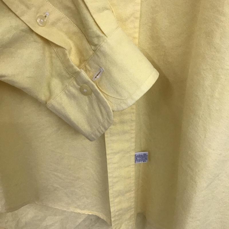 ラルフローレン RALPHLAUREN シャツ、ブラウス 長袖 長袖シャツ 無地シャツ カラーシャツ ボタンダウンシャツ M ロゴ、文字 黄 / イエロー /  メンズ USED 古着 中古 10148137