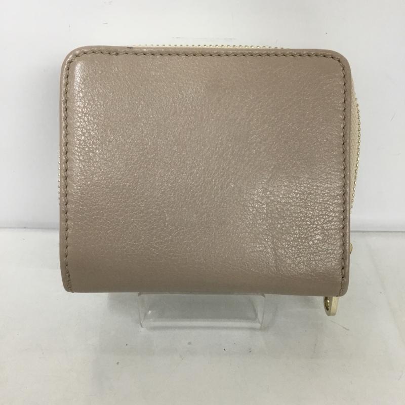 クロエ Chloe 財布 二つ折り 3P0390-043 リリィ ラウンドファスナー リボン 箱有 ロゴ、文字 桃 / ピンク /  レディース USED 古着 中古 10124277