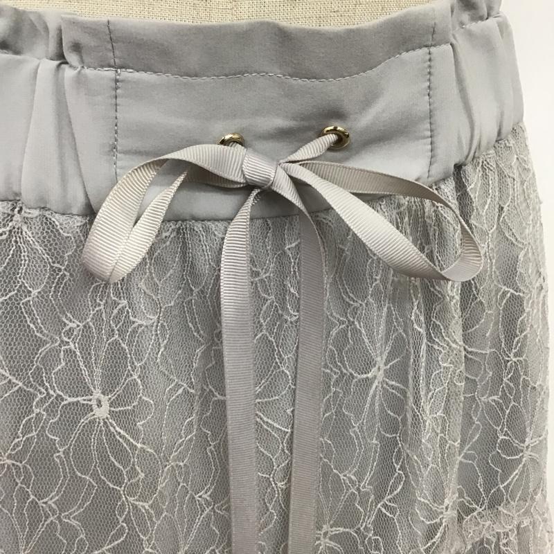 ジルスチュアート JILLSTUART スカート ひざ丈スカート FREE 無地 灰 / グレー /  レディース USED 古着 中古 10106137