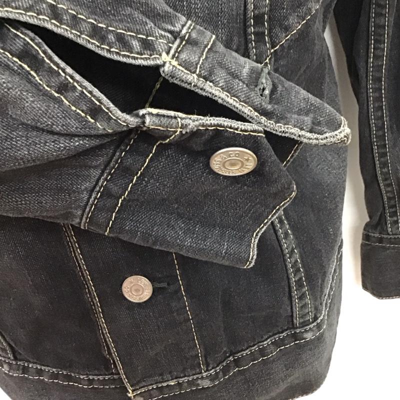 リーバイストラウスアンドコー Levi Strauss & co. ジャケット、上着 ジャケット、ブレザー デニムジャケット カラージャケット 長袖ジャケット ブルゾン Gジャン L 無地 黒 / ブラック /  メンズ USED 古着 中古 10123834