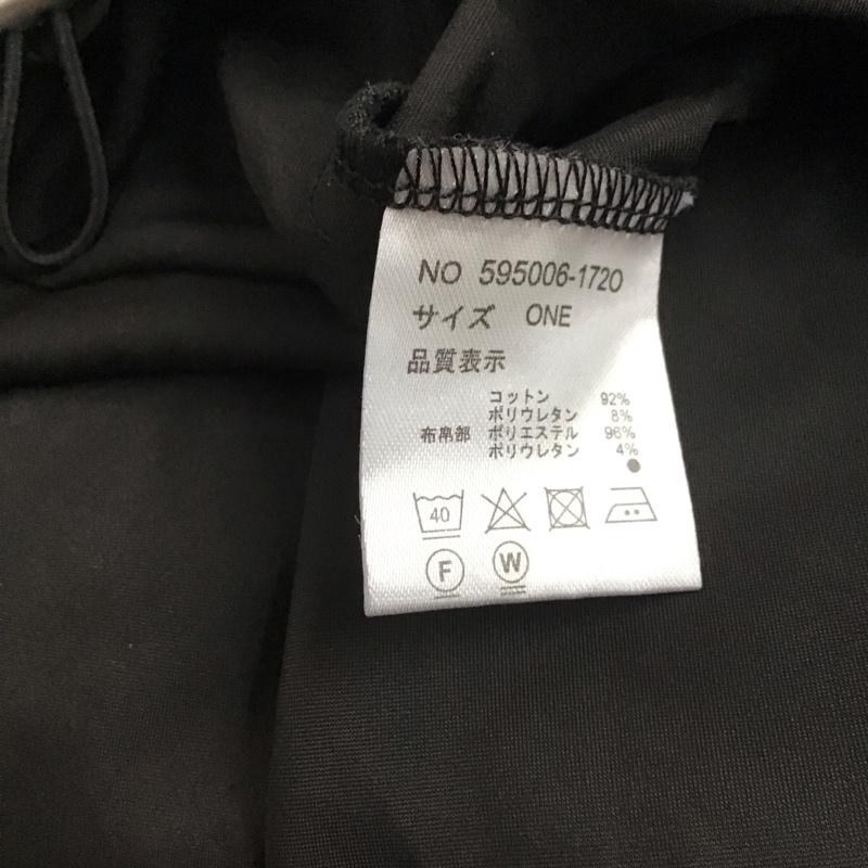 ローフ loaf ワンピース ロングスカート 595006-172O アシンメトリーワンピース 半袖 ONE SIZE 無地 黒 / ブラック /  レディース USED 古着 中古 10143083