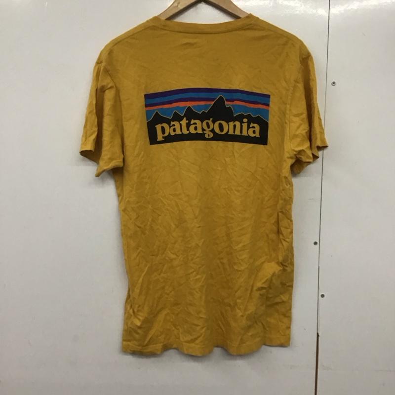パタゴニア patagonia Tシャツ 半袖 39151sp18 半袖カットソー プリントTシャツ クルーネックカットソー M ロゴ、文字 黄 / イエロー /  メンズ USED 古着 中古 10140962