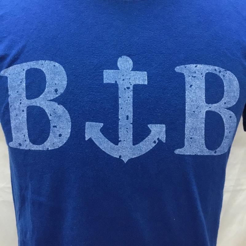 ブルーブルー BLUE BLUE Tシャツ 半袖 クルーネック コットン S ロゴ、文字 青 / ブルー /  メンズ USED 古着 中古 10112379