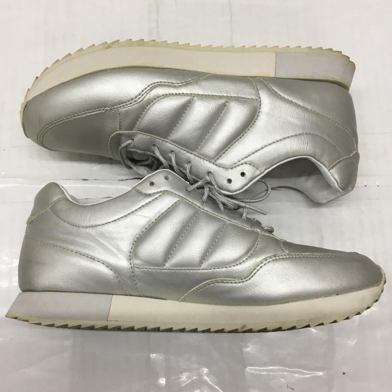 ザラ ZARA スニーカー スニーカー EU38 無地 銀 / シルバー /  レディース USED 古着 中古 10115049