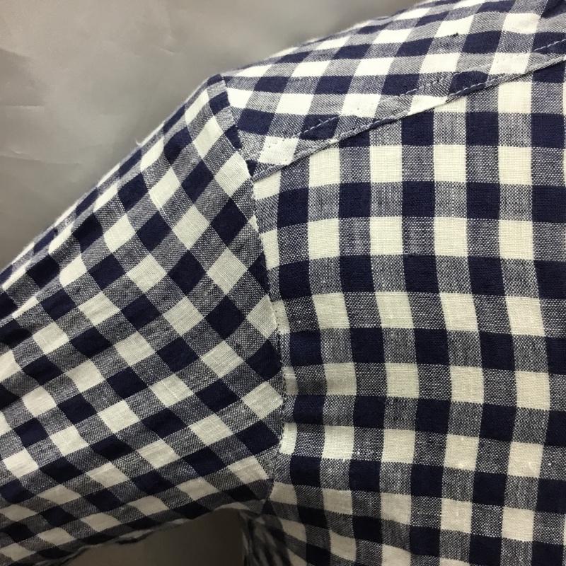 ベイフロー BAYFLOW シャツ、ブラウス 長袖 長袖シャツ カラーシャツ ポケットシャツ 長袖カットソー チェックシャツ 3 チェック 白 / ホワイト / X 青 / ブルー /  メンズ USED 古着 中古 10117718