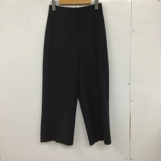 ザラ ZARA パンツ スラックス スラックスパンツ ワイドパンツ センタータックパンツ S 無地 黒 / ブラック /  レディース USED 古着 中古 10135578