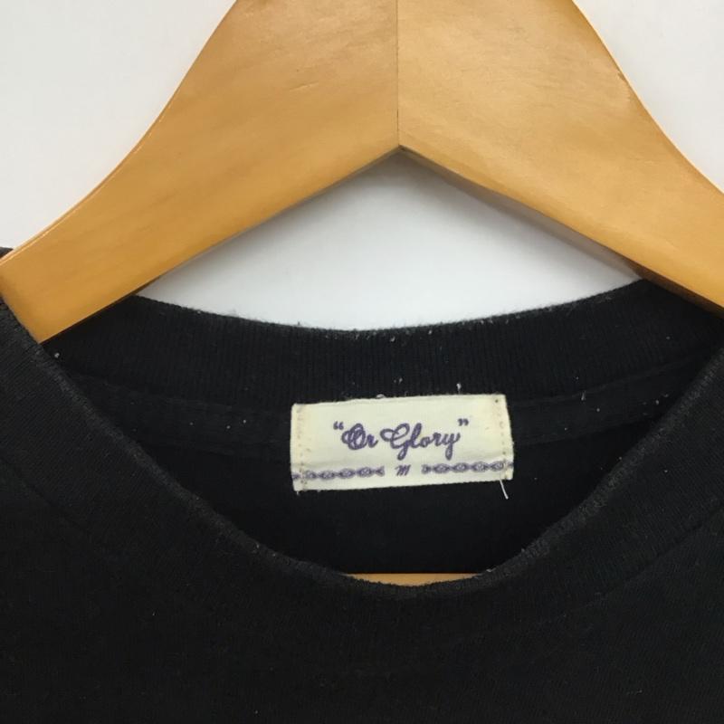 オアグローリー or Glory Tシャツ 半袖 半袖カットソー プリントTシャツ クルーネックカットソー バンドT M プリント 黒 / ブラック /  メンズ USED 古着 中古 10141713