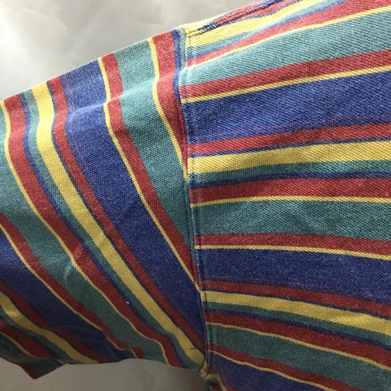 ギャップ GAP Tシャツ 半袖 半袖カットソー プリントTシャツ クルーネックカットソー 古着 M ボーダー柄 マルチカラー / マルチカラー /  メンズ USED 古着 中古 10117095